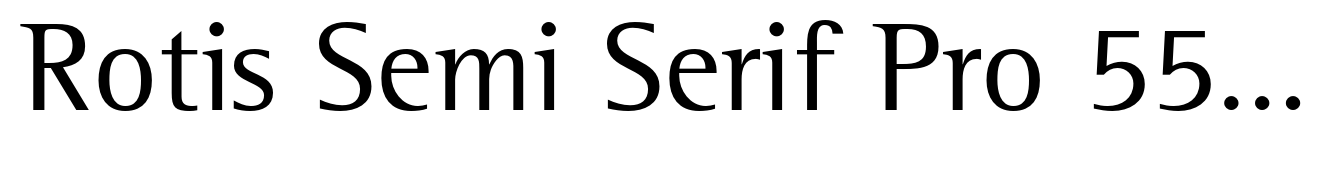 Rotis Semi Serif Pro 55 Regular